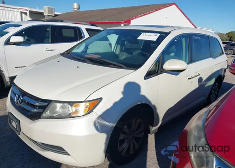 2015 Honda Odyssey Ex-L из США, поврежденный, VIN 5FNRL5H67FB036640